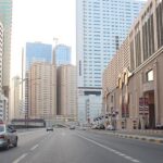 Al Nahda, Sharjah: urban landscape with modern buildings and bustling streets.