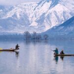 Dal Lake is one of the best places to visit in Srinagar in winter for a Shikara boat ride