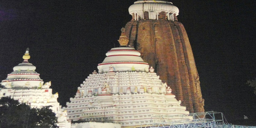 Beautifully decorated altar at the Shree Jagannath Mandir, a famous Dubai Temple.