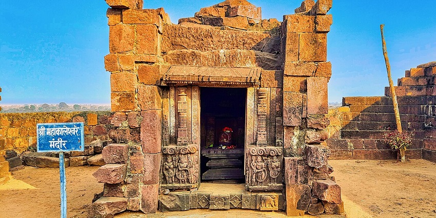 An temple with a shrine placed inside