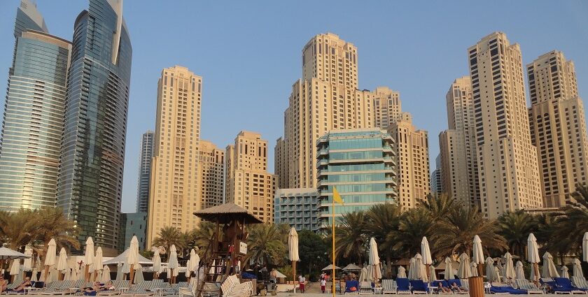 Al Sufouh beach offers picturesque views of the skyline, it is one of the best beaches in Dubai