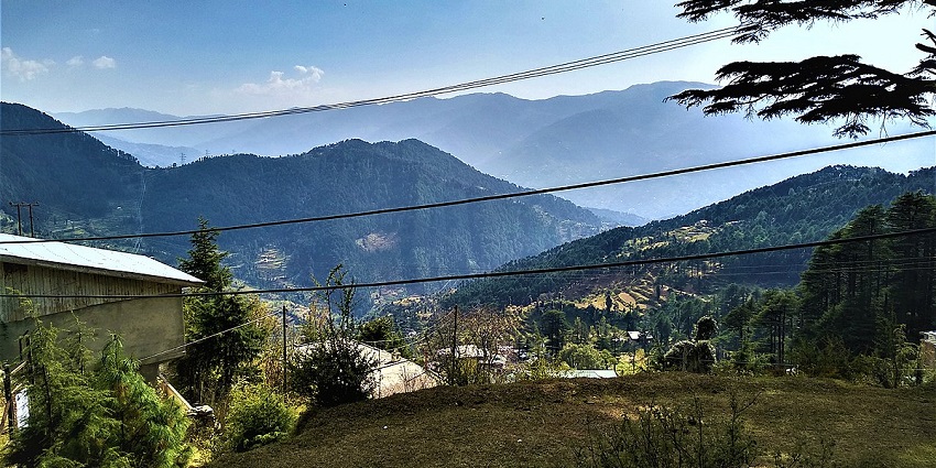 The view of the breathtaking Lower Himalayas in Udhampur district, Jammu and Kashmir