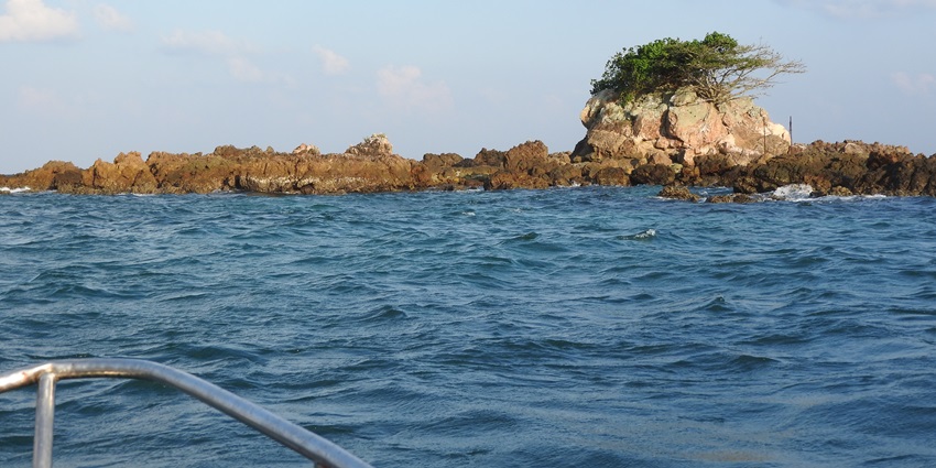 Snake Island, a small islet with coral reefs and vibrant marine life near Andaman coast.