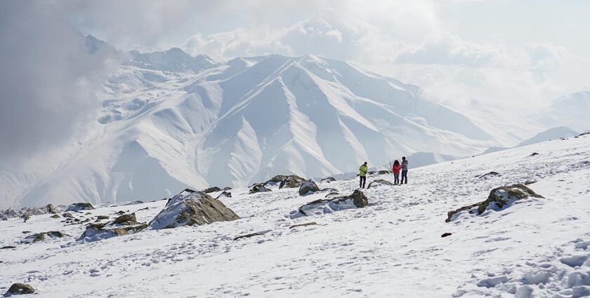 Trekking through the lush meadows and mountain peaks in Kashmir is a unique experience.