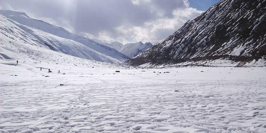 Snowy mountains of Sonamarg one of the top places to visit near Srinagar, India.