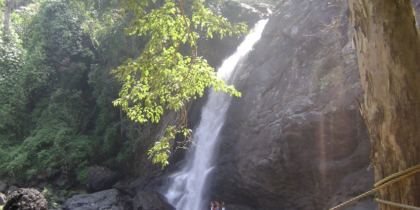 A mesmerising view of Soochipara Waterfalls, one of the must-visit places in Wayanad.