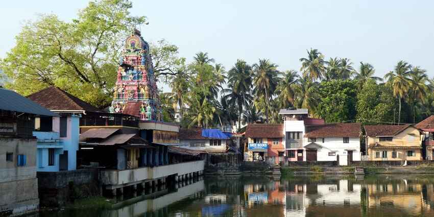 Temple pond in Calicut
