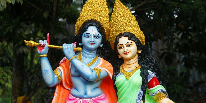 Idol of Lord Krishna and Goddess Radha