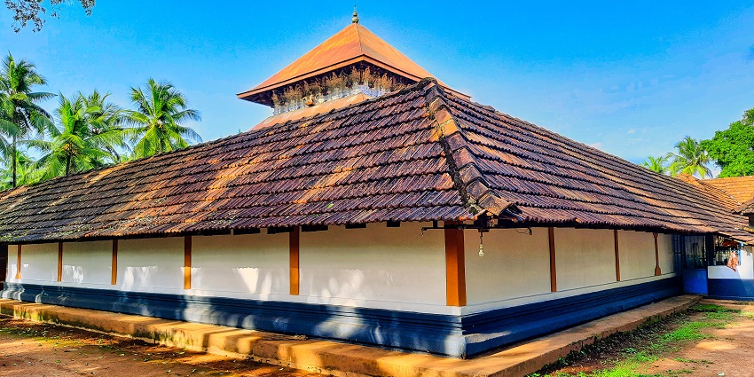 View of Sukapuram Sree Dakshinamoorthy Temple, one of the popular temples in Malappuram