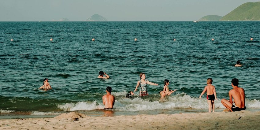 Swimming in the turquoise waters of Radhanagar Beach is one of the best experiences.
