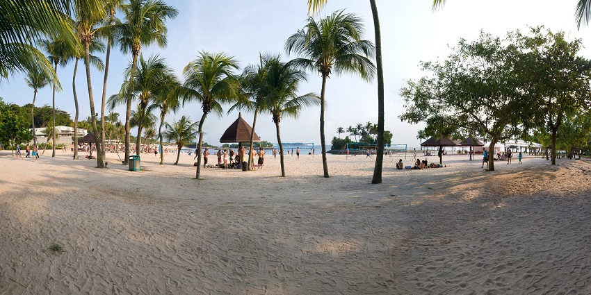 A stunning view of Tanjong Beach on Sentosa Island for every traveller looking for peace.