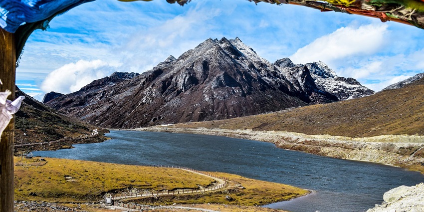 Grey mountain under blue sky, Tawang - one of the best places to visit in summer in India