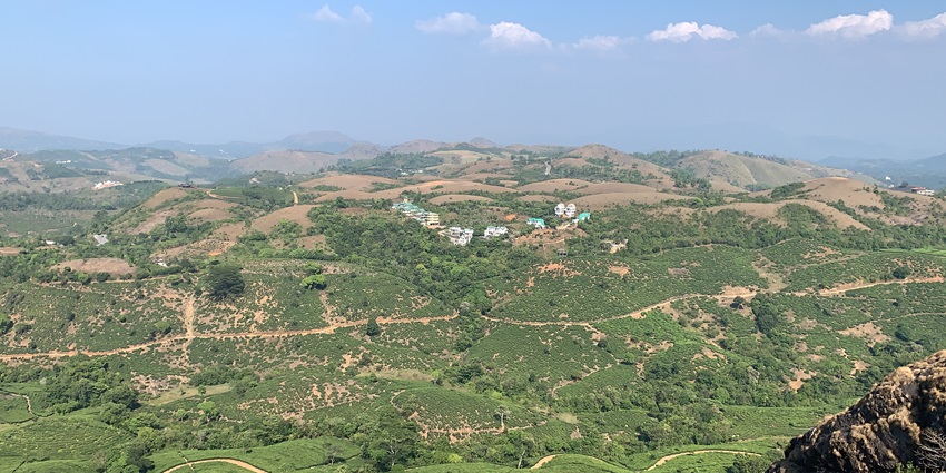 An aerial view of the Thangal Para, one of the cultural places to visit in Vagamon