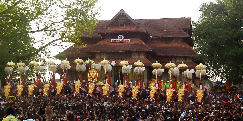 Thrissur serves as the cultural hub of Kerala, with popular attractions like the Thrissur Pooram.