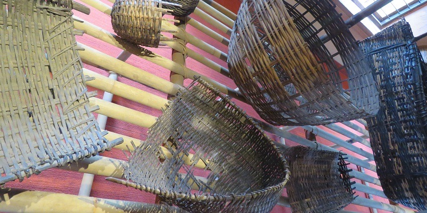 Artefacts of Tribal culture of Wayanad inside Wayanad Heritage Museum in Kerala