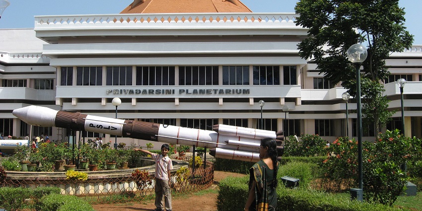 A planetarium in Trivandrum, one of the best places to visit in Kerala with family
