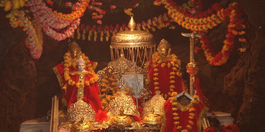 Vaishno Devi Temple is a holy shrine and is one of the places to visit near Katra