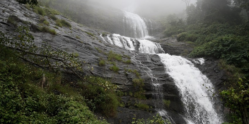 A beautiful view of Valara waterfalls, one of the most beautiful waterfalls in Kochi.