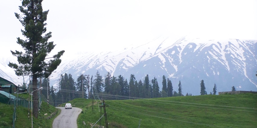Beautiful green field of Gulmarg–One of the best places to visit in Kashmir in September