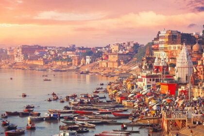 A panoramic view of Varanasi which is one of the places to visit in November in India