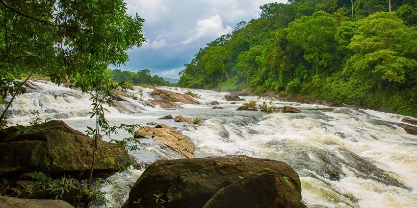 Vazhachal Waterfalls is one of the most stunning Thrissur Waterfalls to explore for all.