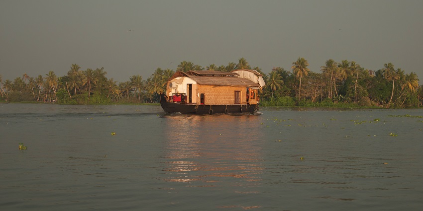 Vembanad lake is a must-see, place to visit in Kerala in September for an escape