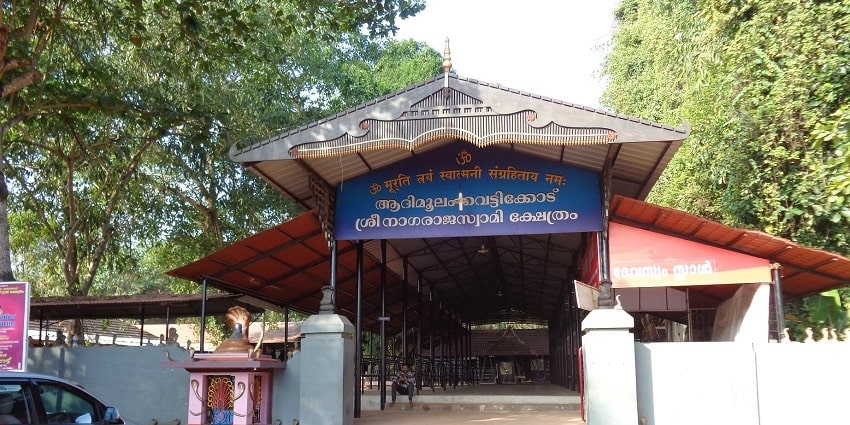 Vetticode Sree Nagaraja Temple is one of the significant snake temples in Kerala.