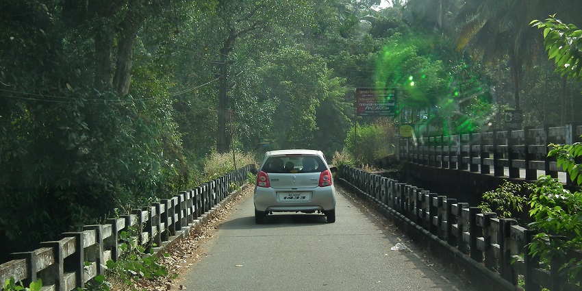 Take a vehicle from Thrissur and start your trip to Athirapally Waterfalls, Kerala.
