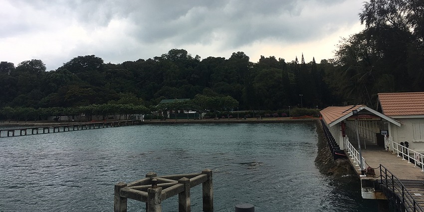 The pier of St. John's Island - one of the best Islands near Singapore you can visit
