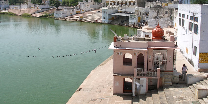 Sacred Pushkar Lake has a significant history in India dating back to the 4th century BC.