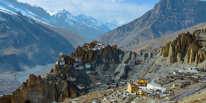 Spiti Valley is a cold desert in a secluded space, perfect for exploring during summer.
