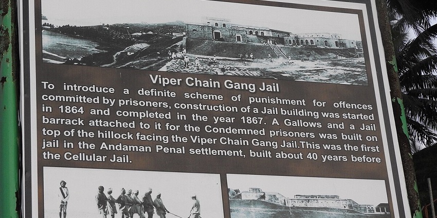 Historical landmark on Viper Island - one of the best places to visit near Parrot Island