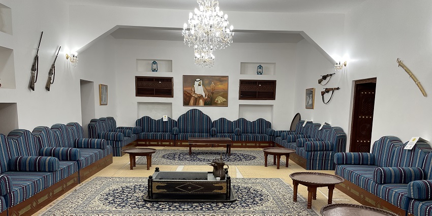 Beautiful meeting room of the Al Ain Palace Museum