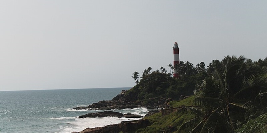 A lighthouse near Vellayani Temple