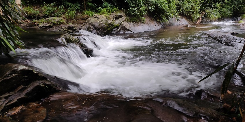 Stream near Kattikkayam Waterfalls - best places to visit in Kottayam for couples
