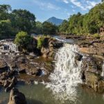 The view of the scenic waterfall in Ernakulam, Kerala