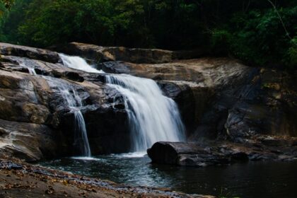 A breathtaking view of a waterfall in Kerala, which is one of the must-visit attractions.