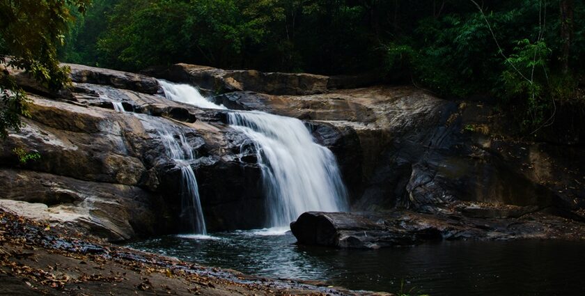 A breathtaking view of a waterfall in Kerala, which is one of the must-visit attractions.