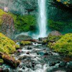 The beautiful waterfalls of Malappuram flowing amidst the forest of Malappuram, Kerala