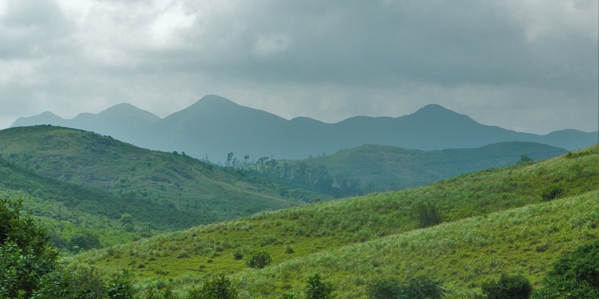 Western ghats from the Vagamon hills- one of the most adventurous hill stations near Kochi
