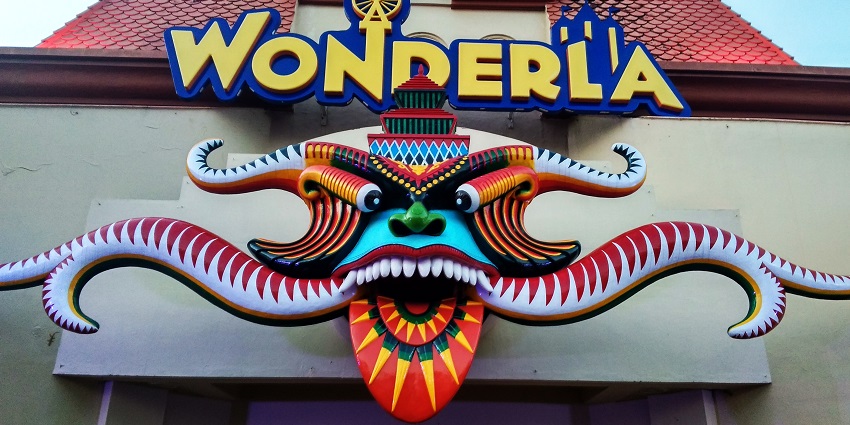 Entrance view of WonderLa in Kochi, Kerala - one of the best theme parks in Kerala