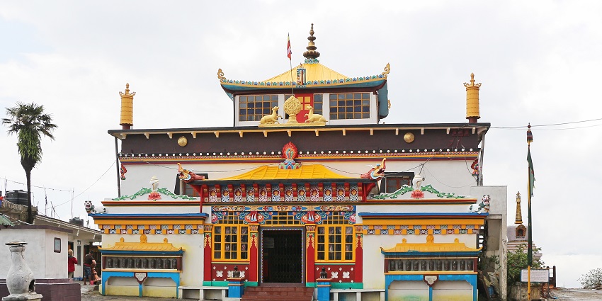 Beautiful Yiga Choeling Monastery - one of the best places to visit near Darjeeling.