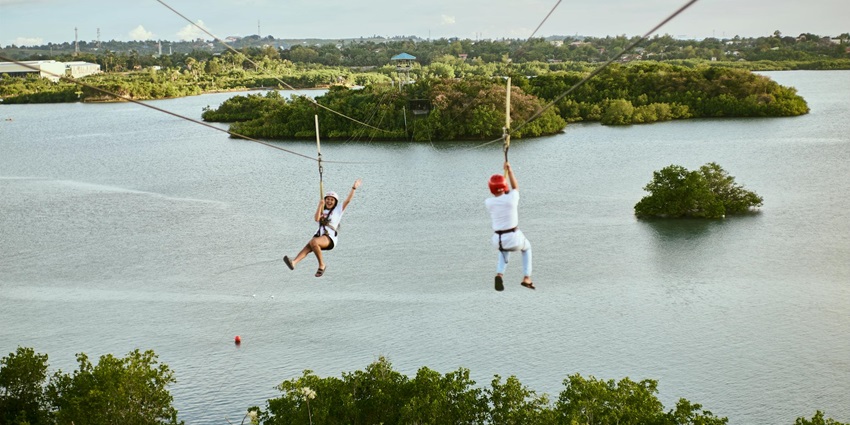 Try activities like ziplining, rock climbing and more at Wonder Valley Amusement Park.