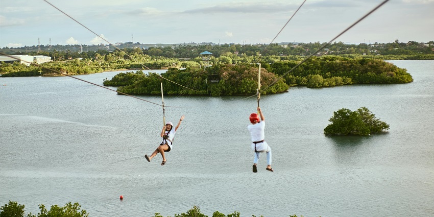 Glide through a cable amid the lush region to enjoy the thrill in Vagamon Adventure Park
