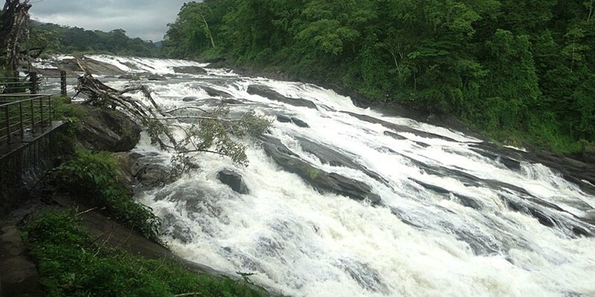 The serene Vazhachal Waterfalls