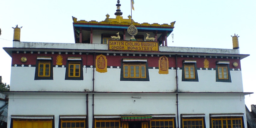 Frontal view of the a famous Darjeeling Monastery