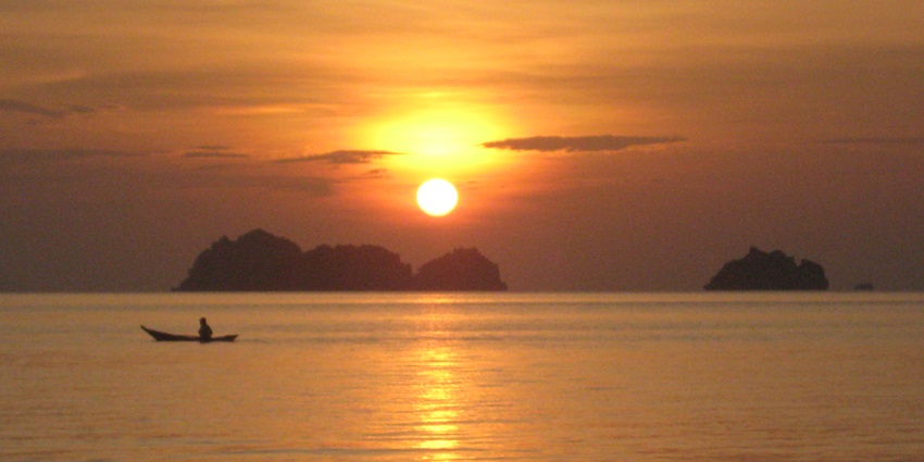 Koh Samui, one of the most pristine islands near Bangkok, has a spectacular sunset.