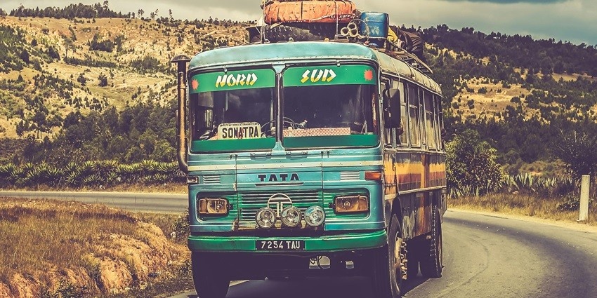 You can hop on a bus from the nearest airport or railway station to reach the temple.