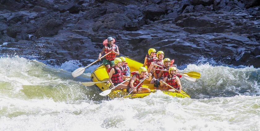 Enjoy white-water rafting as part of the adventure sports in Manali on your visit here