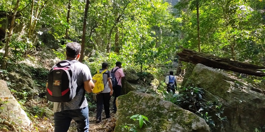 Go trekking to Kheerganga in the Parvati Valley in winter and cross icy streams and pine forests